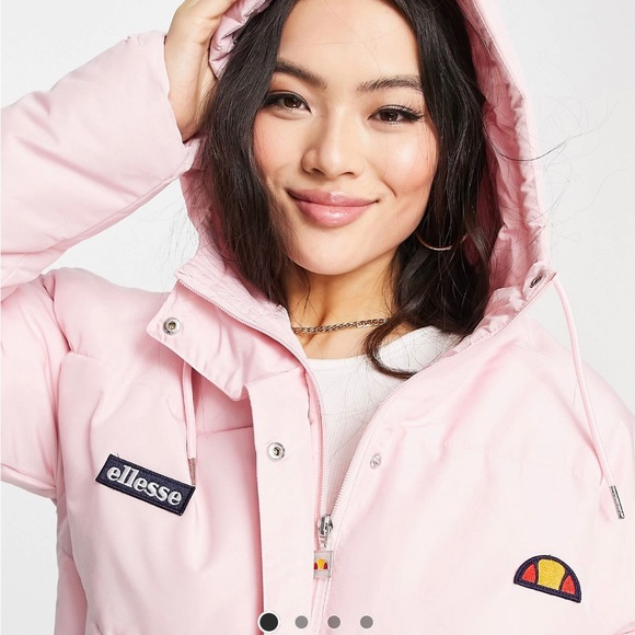 Ellesse Pink Winter Puffer Jacket - Picture 4 of 9